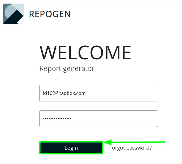 Click on the Login button