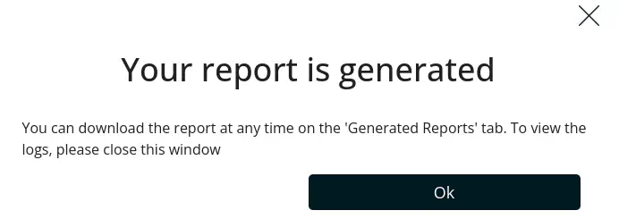 The report is generated