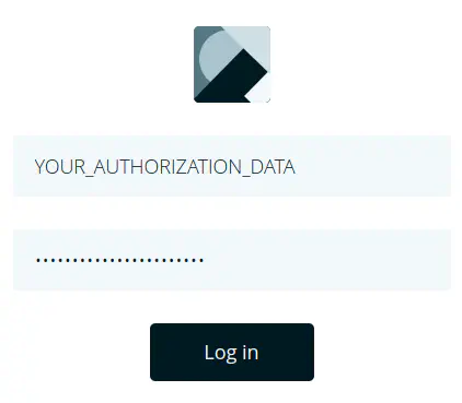 Entering authorization data from the Wialon account