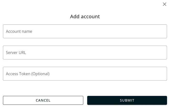 Modal account of the account